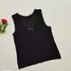 Nuevo chaleco de encaje calado con lazo de cuello redondo estilo coreano de principios de primavera, top de punto para primavera y otoño