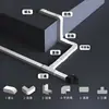 Accesorios Pequeños de Canaleta de PVC Tipo Guangdong, Conector Directo de Tres Vías en Ángulo Recto, Esquina Plana, Esquina Interior