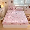 Funda de Colchón de Vellón de Leche Sanrio Cubierta Protectora a Prueba de Polvo Simmons Almohadilla Marrón Ropa de Cama de Taiwán Sábana Cálida Transfronterizo