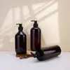 Em Estoque Garrafas Vazias Tipo Pump 500ml, Frascos Dosadores de Loção, Garrafas para Pequenos Lotes de Gel de Banho e Shampoo, Atacado do Fabricante