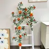 Enredadera de Rosas Artificiales para Decoración de Arcos de Boda, Paisajismo Comercial, Cubiertas de Pared con Flores de Enredadera, Flores Falsas al por Mayor