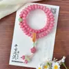 Pulseira de Sementes de Bodhi Cor Rosa Cereja para Mulheres, Contas de Sementes de Bodhi Duplo Círculo Ábaco, Novas Contas de Oração Portáteis Estilo Chinês, Atacado