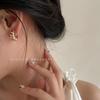 Pendientes de Croissant Dulces y Frescos para Mujer, Modernos y Elegantes, Nuevos Pendientes de Clip de Diseño Nicho Ins, Pendientes Sencillos de Hip-Hop, Tendencia