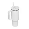 Soporte Transfronterizo para Imprimir Vasos de Coche de 40 oz con Asas, Vasos Aislados de Acero Inoxidable, Vasos Gigantes de Agua Helada para Coche