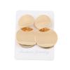 Aretes Europeos y Americanos Dorados Geométricos Metálicos Elegantes Transfronterizos Estilo Frío Simples Huecos Exagerados de Aleación