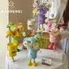 Xinyou Balde de Flores Monstro Palhaço Balde de Abraço Balde para Arranjo de Buquê de Flores Ornamento Decorativo Florista Arte Floral Materiais de Embalagem DIY