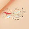 Colgante de Collar de Aleación con Goteo de Aceite de Grulla Fabricante y Grulla Voladora, Accesorios de Paisaje Estilo Chino, Accesorios para Joyería DIY, Llavero