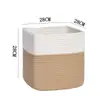 Cesta de Almacenamiento de Hilo de Algodón, Cesta para Ropa Sucia, Cesta Tejida para Almacenamiento de Juguetes, Cesta para Ropa Sucia, Cesta Cuadrada para Organizar y Almacenar en el Dormitorio
