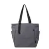 Bolso Transfronterizo para Mujer 2026 Estilo Nuevo Gran Capacidad Bolso de Hombro Moderno Bolso Tote de Clase para Estudiantes Universitarios Gris