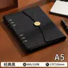 Caderno de folhas soltas de alta qualidade com logotipo personalizado, caderno de escritório em couro sintético para negócios, livro de registro de reuniões, páginas internas substituíveis
