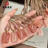 Colgante de Jade Patrón de Dragón Rojo Natural Paz y Seguridad, Colgante de Jade Flor de Melocotón Seda Dorada, Adorno de Jade, Joyería de Placa de Jade