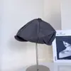 Boné Listrado Retro Estilo Harajuku para Mulheres, Boina Casual Elegante de Outono, Boina da Moda para Usar ao Contrário