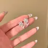 Pendientes de Moda de Aguja de Plata 925 con Cubos de Perla de Venta Caliente Pendientes Dulces de Nicho de Gama Alta Pendientes de Diseño Exquisito
