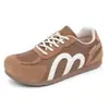 Sapatos Femininos Primavera Novo Retro Alemão Treinamento Casual Esporte Malha Respirável Sapatos Únicos Confortáveis e Versáteis Sapatos Femininos