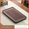 Juego de Té Gongfu Bandeja de Té Sala de Estar Mesa de Té para el Hogar Bandeja de Bambú con Drenaje Bandeja de Infusión Seca Almacenamiento de Agua Bandeja de Madera Maciza Mar de Té