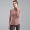 Jaqueta de Yoga Primavera, Outono e Inverno Top de Yoga Corrida Fitness Gola Alta Ajustada Jaqueta Esportiva