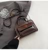 Bolso Pequeño Simple de Cuero Aceitoso Retro para Mujer 2025 Nueva Moda Bolso de Hombro Único Cruzado Bolso de Mano para Mujer Bolso de Trabajo