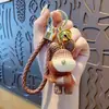 Llavero Colgante Oso Violento de Dibujos Animados de Resina Encanto para Bolso de Pareja Cordón para Llave de Coche Colgante para Teléfono Pequeño Regalo
