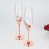 Taça de Vinho Tinto Cristal Taça Casamento Atacado Presente Par de Taças Taça de Vinho Espumante Taça de Champagne Simples em Forma de Coração
