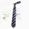 Corbata Azul a Rayas Estilo Japonés para Camisas, Patrón Perezoso Estilo Universitario Jk, Pajarita Anudada a Mano para Mujer, Dk para Hombre
