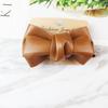 Nuevo Cuero Lazo Accesorios para el Cabello Horquilla Elegante PU Hecho a Mano Pinza Pico de Pato Cabello Roto de Niña Flequillo Clip Lateral Clip
