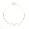 Cadena de Cintura con Cadena de Bikini de Pedrería Cruzada Europea y Americana Joyería Corporal Multicapa Cadena de Cintura con Borla de Pedrería de Estrella para Mujeres