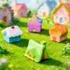 Micro-Paisagem Criativa Desenho Animado Casa de Conto de Fadas DIY Casa de Bonecas Decoração de Casa de Nicho de Alto Padrão Ornamento de Mesa