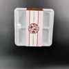 Doce de Carne Folhado Massa Folhada Massa de Gema de Ovo Massa de Neve Bolo de Arroz Glutinoso Bolo da Lua Pele de Neve Caixa de Embalagem Caixa de Fundo Branco 4 Peças Embaladas Individualmente