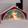 Lampião de vento de Natal atacado Iluminação de feriado de Natal Decorações de atmosfera Feliz Natal