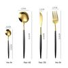 Louça Portuguesa Faca de Aço Inox, Garfo e Conjunto de Colher Faca de Farinha, Colher de Café, Colher de Garfo, Bife Faca e Garfo Louça estilo ocidental