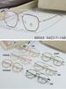 Nuevos Lentes Ópticos Retro sin Graduación Moda Luz Anti-azul Lente Plana Gafas de Montura Metálica para Hombre y Mujer 66043