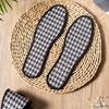 Las Plantillas de Patrón Houndstooth de Carbón de Bambú Son Absorbentes del Sudor, Cómodas, Transpirables, Desodorantes de Carbón de Bambú, Retienen la Fragancia, de Suela Suave, Adecuadas para Estar de Pie Mucho Tiempo, y Son Universales para Todas las Estaciones