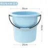 Cubo de almacenamiento de agua para el hogar, cubo grande de plástico engrosado, cubo redondo grande portátil para dormitorio de estudiantes con cubo de ropa resistente a caídas, lavabo
