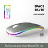 Mouse Bluetooth Notebook Celular Tablet Universal Atacado Silencioso Modo Duplo Luminoso Mouse Sem Fio Interface Tipo-C