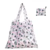 Bolsa de Compras Plegable, Nueva de Gran Capacidad, Bolsa Plegable Ecológica en Stock, Bolsa de Tote de Almacenamiento Plegable Portátil Impresa Creativa