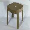 Taburete de plástico engrosado, disponible en varios colores, apilable, taburete remolino, silla de comedor comercial simple, taburete de molino de viento, taburete redondo, moderno y minimalista