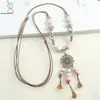 Nueva Colección de Collares: Accesorios de Cerámica Estilo Étnico Vintage para Suéteres, Colgantes Sencillos y Versátiles para Combinar con la Ropa
