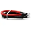 Cable de Conexión de Batería de Coche 5Awg Rojo y Negro Cable de Cobre Cable Vivo de Batería Accesorios de Reparación de Cable Solar