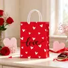 Nueva Bolsa de Empaque Blanca de Piel de Vaca de Amazon para San Valentín, Película de PE, Puntos, Bolsa de Regalo Resistente y Duradera