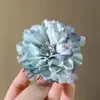 Didy No Tiene Miedo del Mismo Pasador Verde de Phalaenopsis Flor Lateral Flor Artificial Tocado Accesorios para el Cabello de Viaje a la Costa