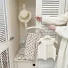 Pantalones Casuales de Algodón Puro Estilo Coreano para Bebé Niña Verano Nuevos Elegantes de Lunares Sueltos de Pierna Ancha Pantalones Anti-Mosquitos para Niños