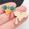 Mezcla 50 Colgantes de Pavo de Acción de Gracias, Calabaza y Hongo de Dibujos Animados Accesorios para Pulsera y Llavero DIY