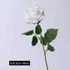 Flor Rosa de Tallo Único Realista al Tacto Adorno de Flor Artificial para Decoración de Hogar, Boda, Exterior, Accesorio para Fotografía