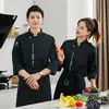 Uniformes de Chef de Manga Curta Transfronteiriços, Roupas de Trabalho com Logos Impressos Personalizados, Roupas de Trabalho Impermeáveis e à Prova de Óleo Feitas Sob Medida para Cozinhas de Restaurantes e da Indústria de Catering