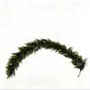 Guirnalda Navideña Transfronteriza con Hojas Realistas de Pino y Ciprés, Guirnalda Densa para Colgar en la Pared, Adorno Colgante para Árbol de Navidad Artificial