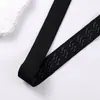 Faixa Elástica de Silicone Antiderrapante para Peruca 3cm Preta Espessada com Cola Onda Faixa Elástica Headband Venda Direta da Fábrica