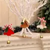 Decorações de Natal Novas Transfronteiriças Sino Pequeno Pingente Laço Feltro Árvore de Natal Enfeites Pendurados Sino de Vento Pingente de Atmosfera