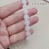 Partículas soltas de pérola com furos pulseira DIY chapéu de sol joias contas redondas luzes coloridas roupas gota d'água fio cortina pendurada partículas