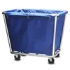Capa Cônica de Linho para Carrinho de Hotel Bolsa de Pano Retangular Carrinho de Trabalho Saco para Roupa Suja Capa à Prova de Poeira Capa de Carrinho