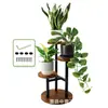 Soporte de Flores Transfronterizo para Sala de Estar Interior Macetero de Hierro para Balcón Estante de Almacenamiento de Múltiples Niveles Simple para el Hogar de Pie